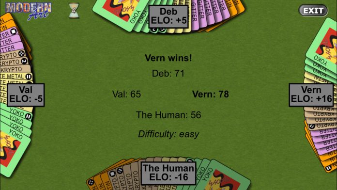 Reiner Knizia's Modern Art: The Card Game游戏截图