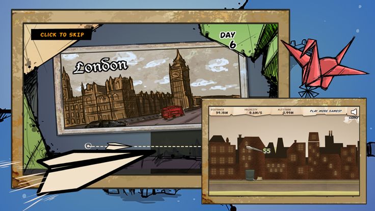 会穿越的纸飞机 - 停不下来的童年回忆游戏截图