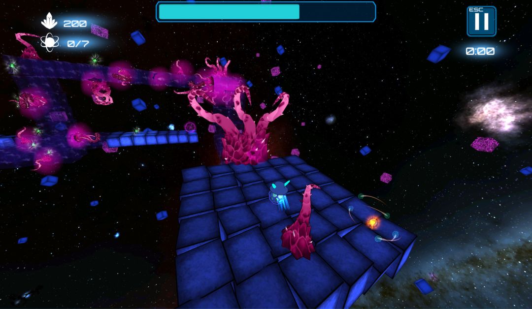 Deep Blue 3D Maze in Space游戏截图