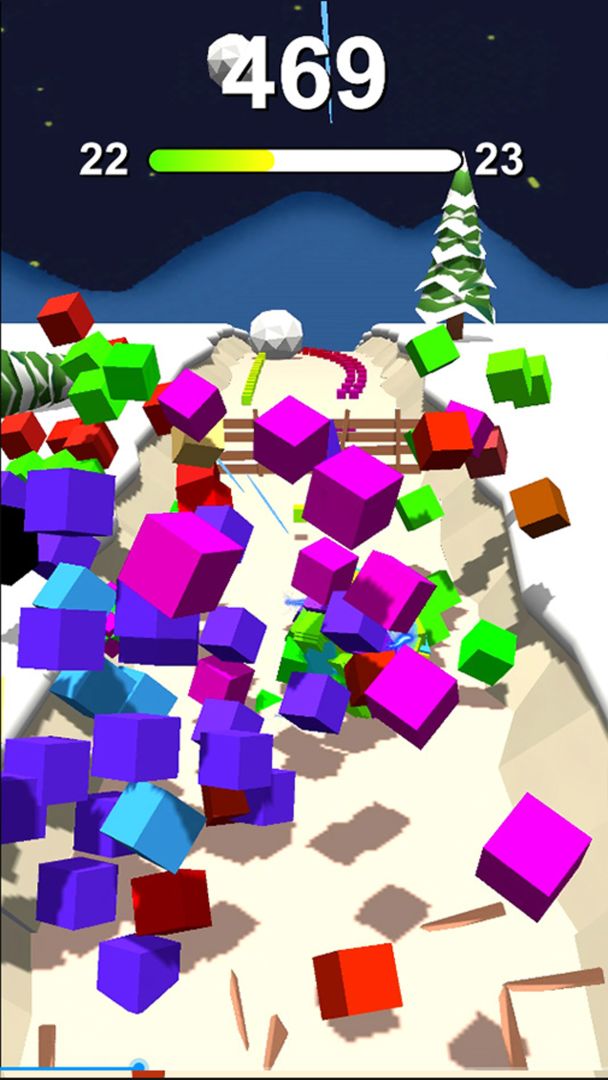 翻滚吧!粘粘球游戏截图