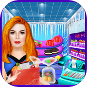 冰公主超市购物 — — 女孩超市模拟器的杂货店 & 收银机商店