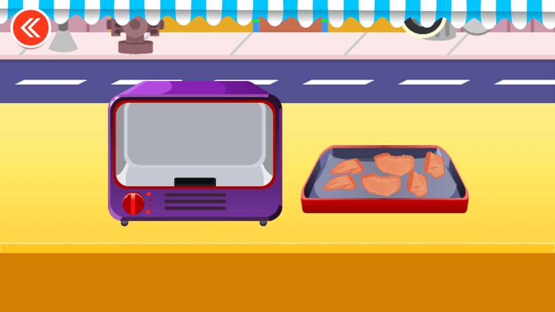 宝宝做鸡翅游戏截图