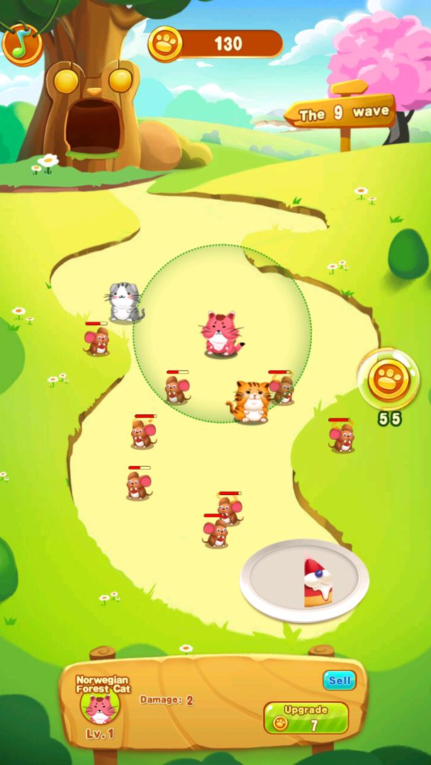 猫鼠战争：蛋糕保卫战游戏截图