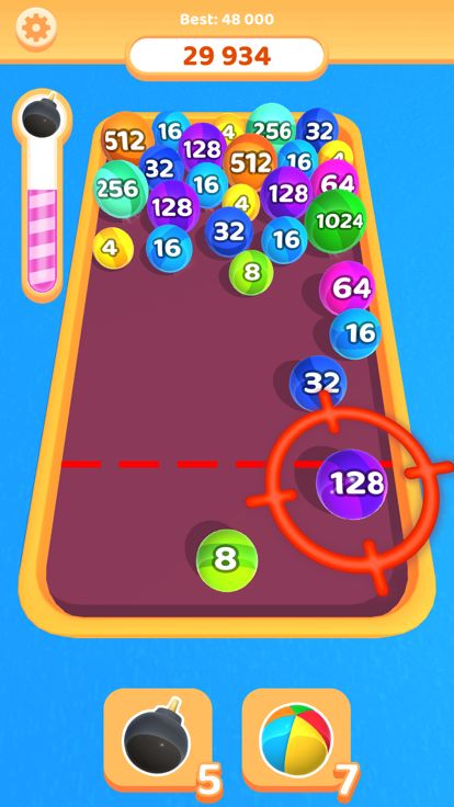 Bubble 2048 3D游戏截图