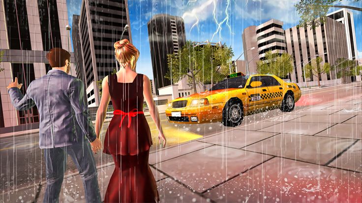 黄色出租车城市驾驶游戏游戏截图