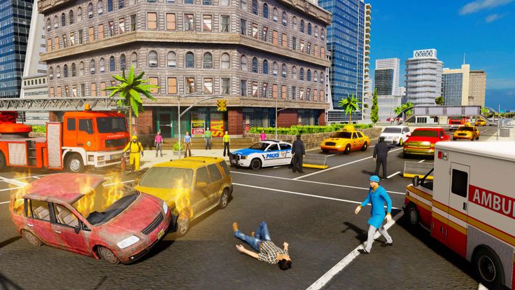 911 紧急情况 拯救 Sim RPG游戏截图