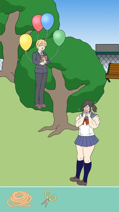 肌肉女孩想保护伦先生。游戏截图