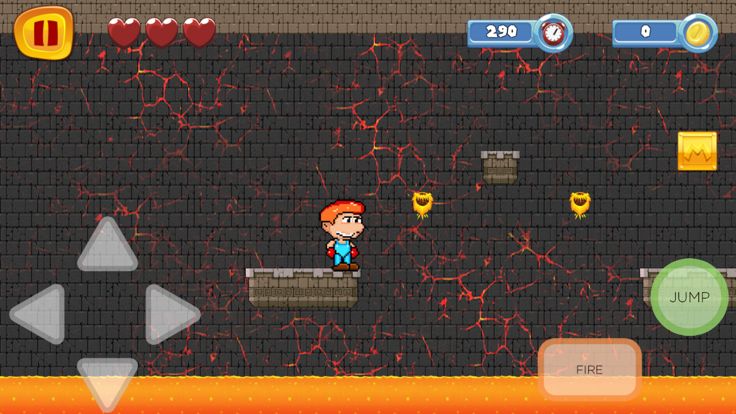 超级像素英雄跳跃和跑的寺庙冒险游戏截图