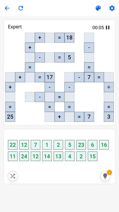 Cross Math - Math Puzzle Games游戏截图