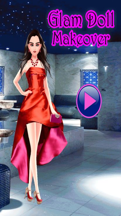 Fashion Girl Salon: Glam Doll Makeover Girls Games游戏截图