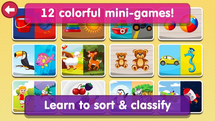 Smart Baby Sorter HD - Early Learning Shapes and Colors / Matching and Educational Games for Preschool Kids游戏截图