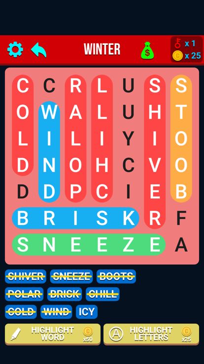 Word Hunt: Word Puzzle Game游戏截图