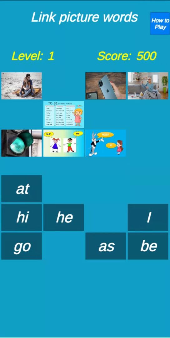 单词连连看游戏截图