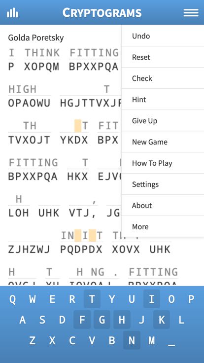Cryptogram · Cryptoquote Game游戏截图