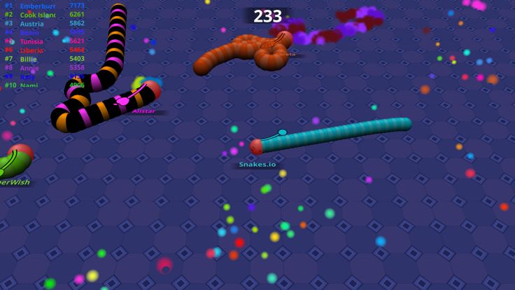 Super Slither Battle worms.io游戏截图
