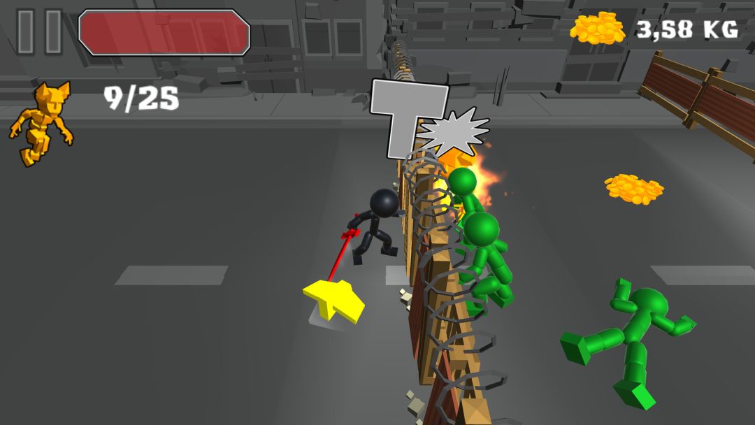 Stickman Killing Zombie游戏截图