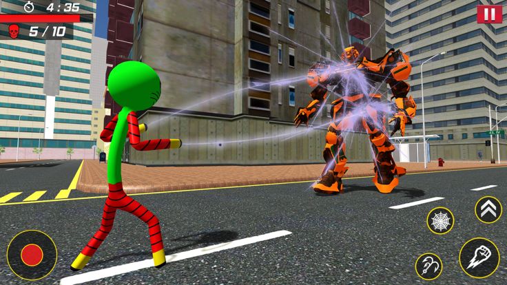 火柴人超级绳索英雄游戏游戏截图