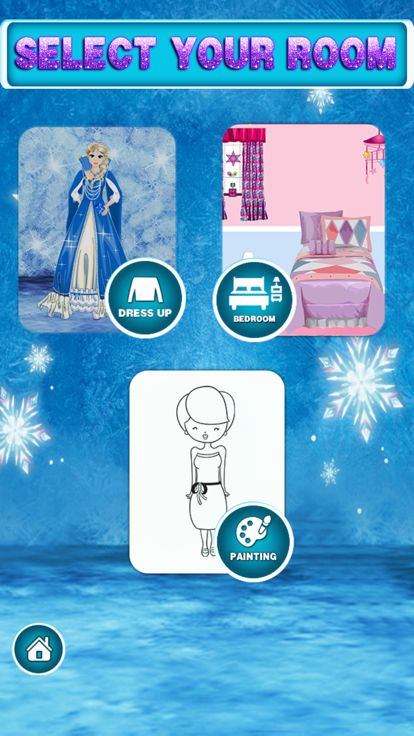 Ice Queen Dress Up Salon Room Design and Painting: Game for kids toddlers and boys游戏截图