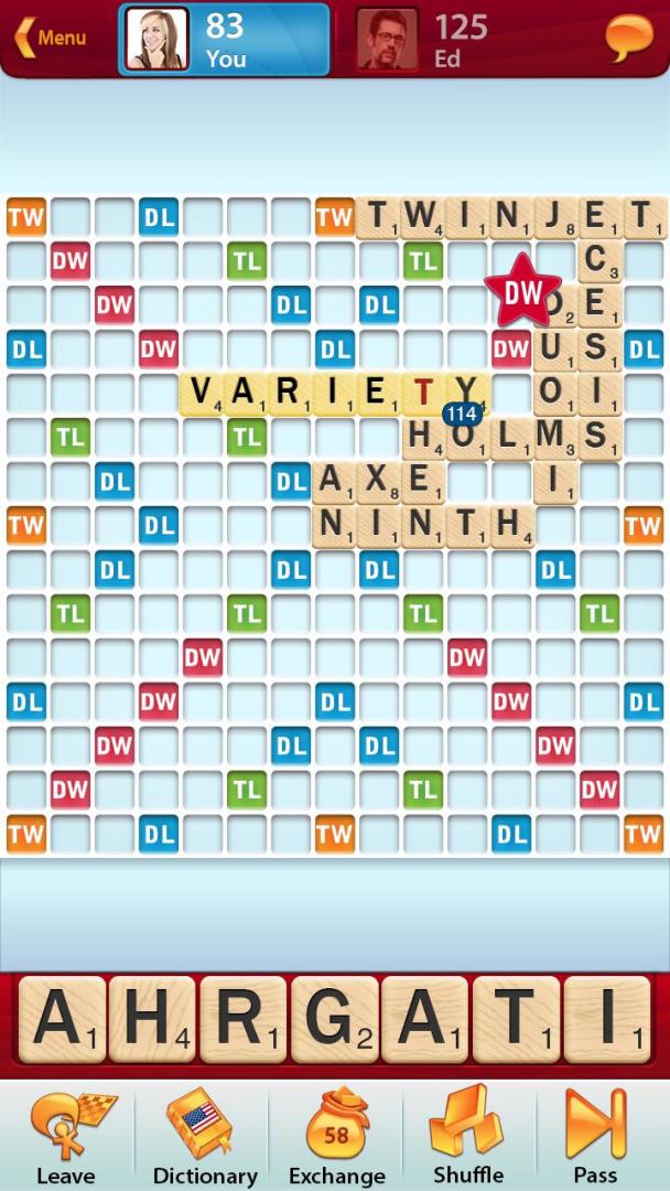 SCRABBLE游戏截图
