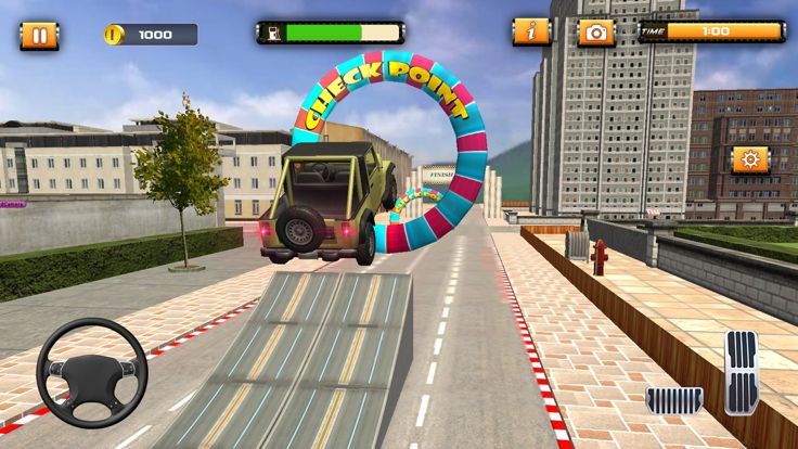 Extreme Jeep Stunts Tricks 3D游戏截图