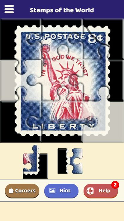 Stamps of the World Puzzle游戏截图