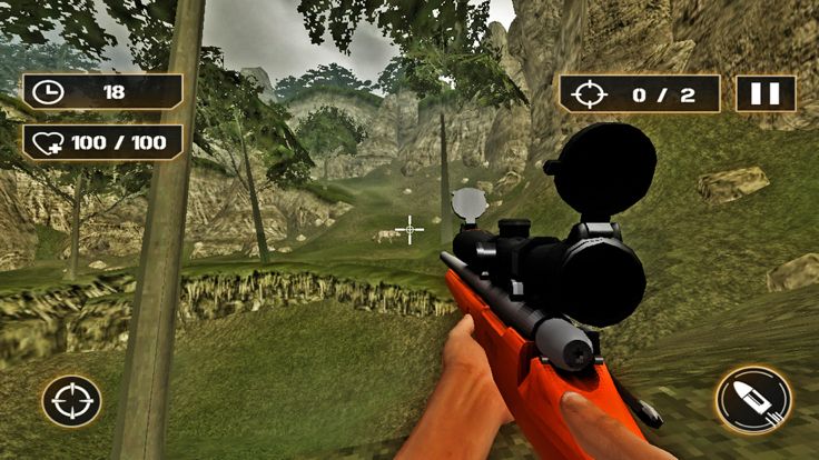 鹿野生动物园狙击手丛林动物狩猎游戏截图