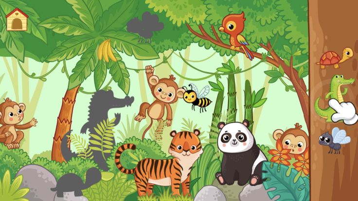 Toddler animal puzzle games!游戏截图