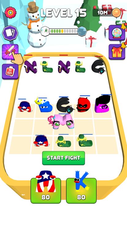 Alphabet Fusion Merge Monster游戏截图