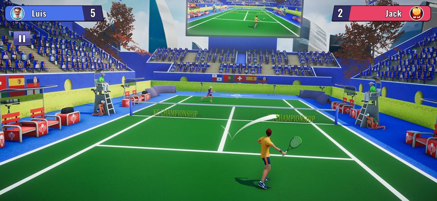 网球 法庭 世界 运动的 游戏游戏截图