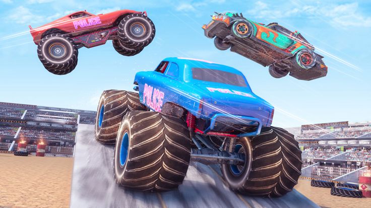 US Police Monster Truck Derby游戏截图