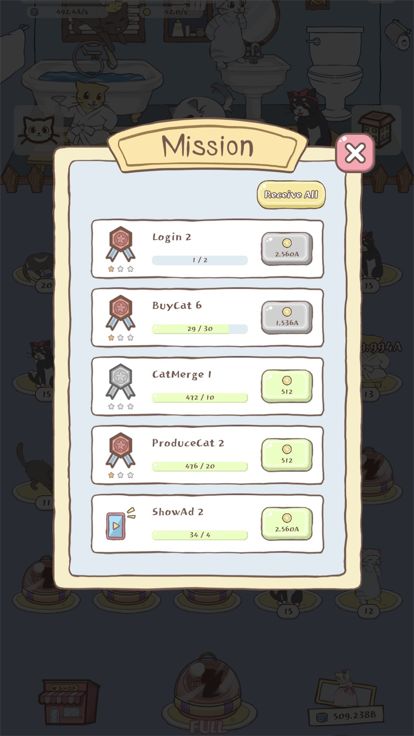 Cat's Room - Cat Merge游戏截图