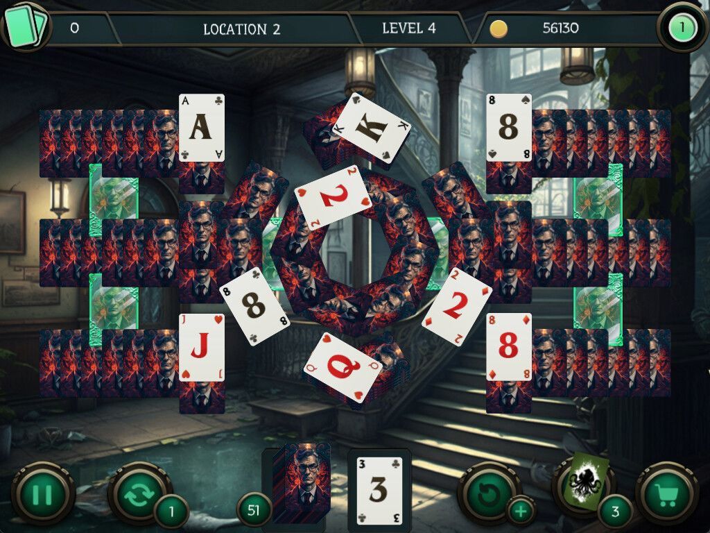 Mystery Solitaire. Cthulhu Mythos 3游戏截图