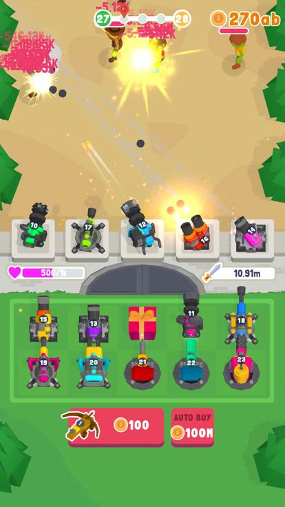 Merge Tower – Zombie Defense游戏截图