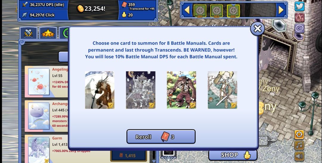 Ragnarok Clicker游戏截图