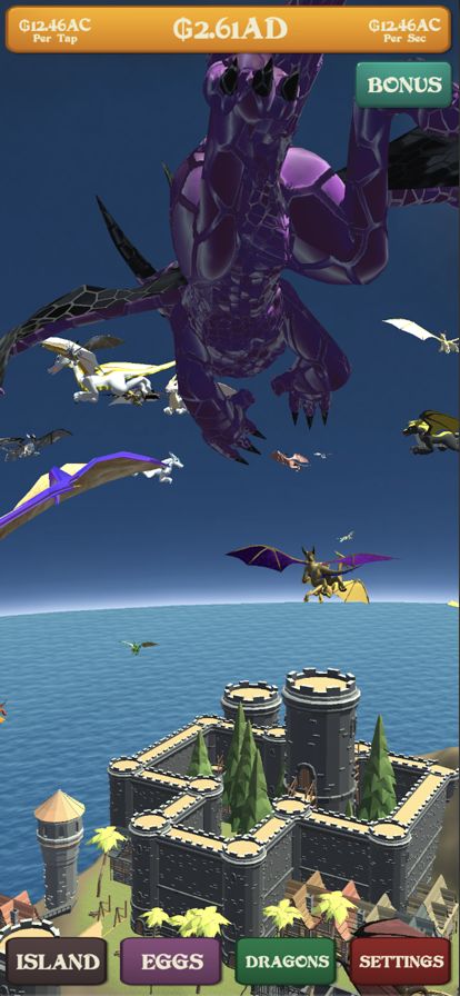 Dragon Island - Idle Tap游戏截图