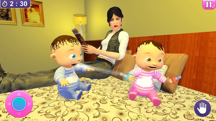Newborn Twin Baby Mom Games 3D游戏截图