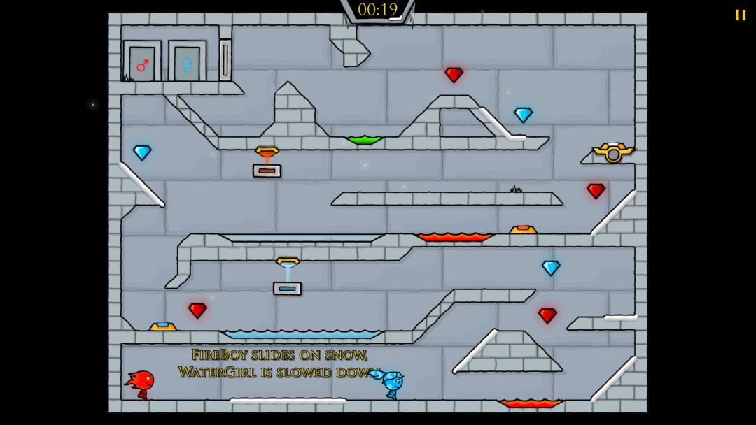 Fireboy & Watergirl 3: The Ice Temple游戏截图