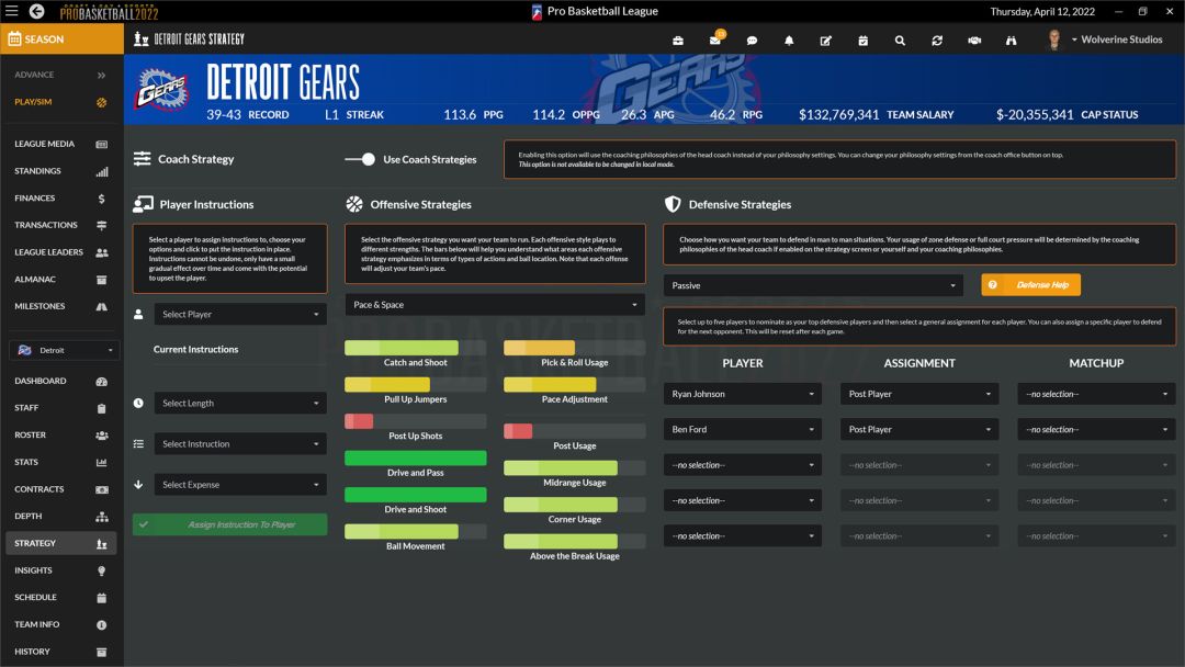 Draft Day Sports: Pro Basketball 2022游戏截图