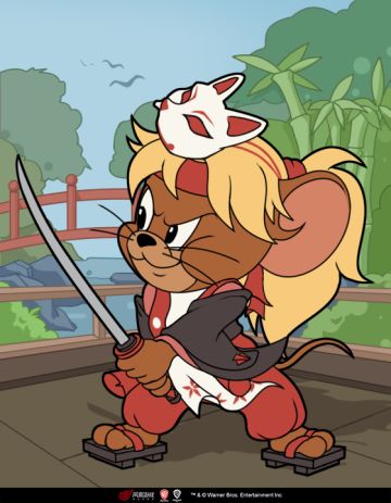 剑客杰瑞·樱花剑武者丨我的剑意于樱花飘落中凛然，一招一式势不可挡！