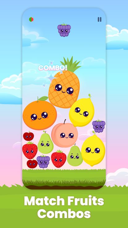 Watermelon Chill - Fruit Merge游戏截图