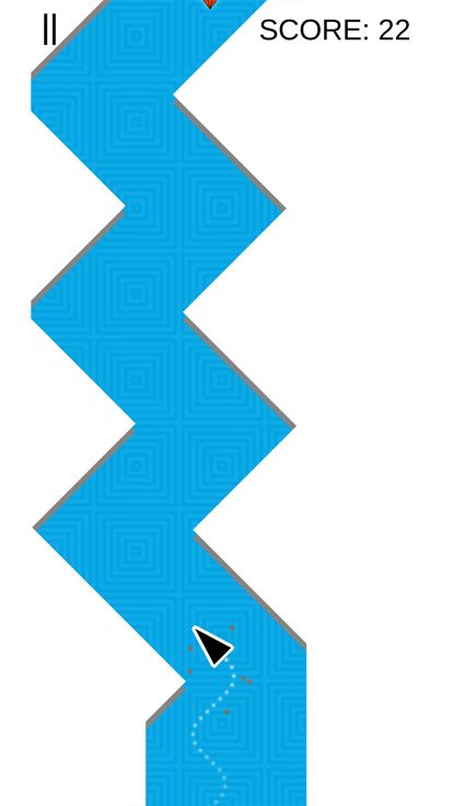 箭头之字形赛车游戏截图