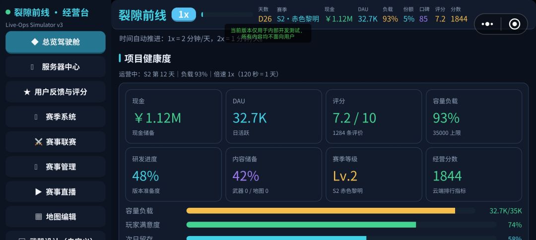 裂隙前线：射击游戏策划模拟器游戏截图