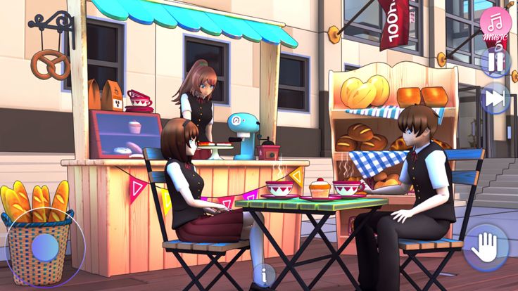 动漫学校游戏 - 女孩生活游戏截图