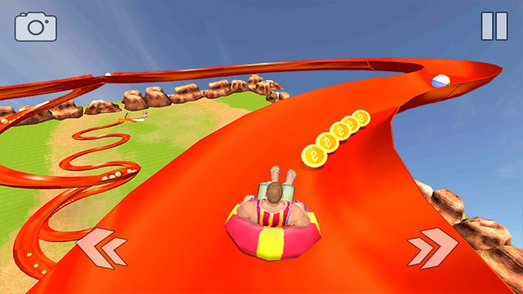 水滑梯上山冲游戏截图