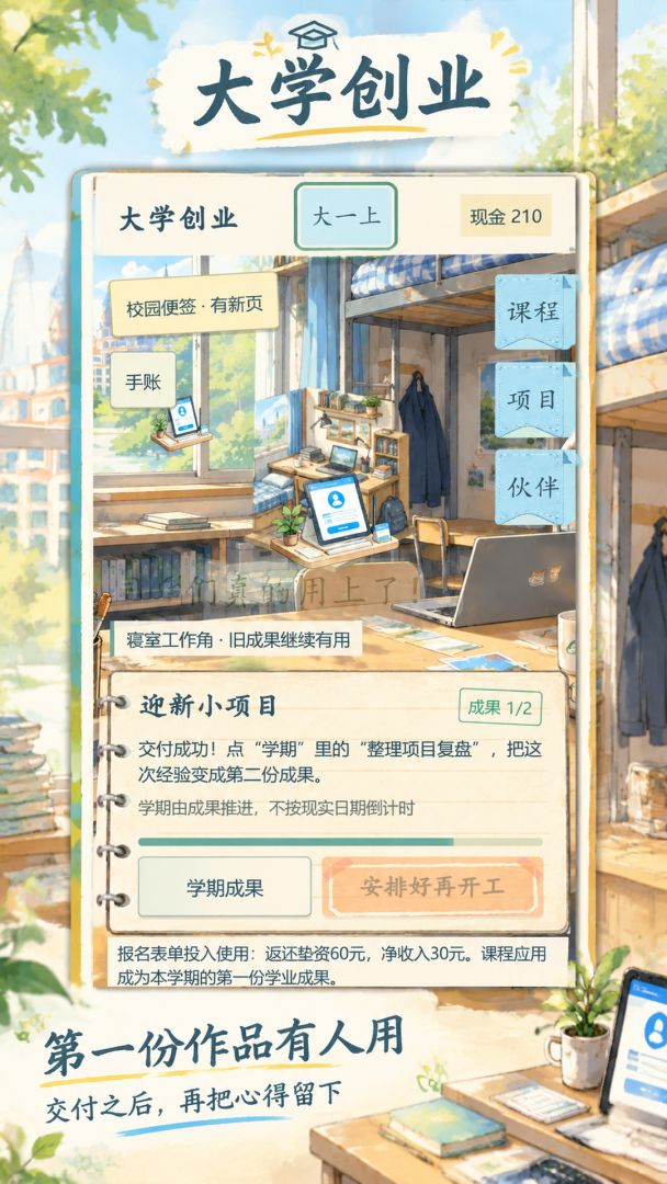 大学创业游戏截图