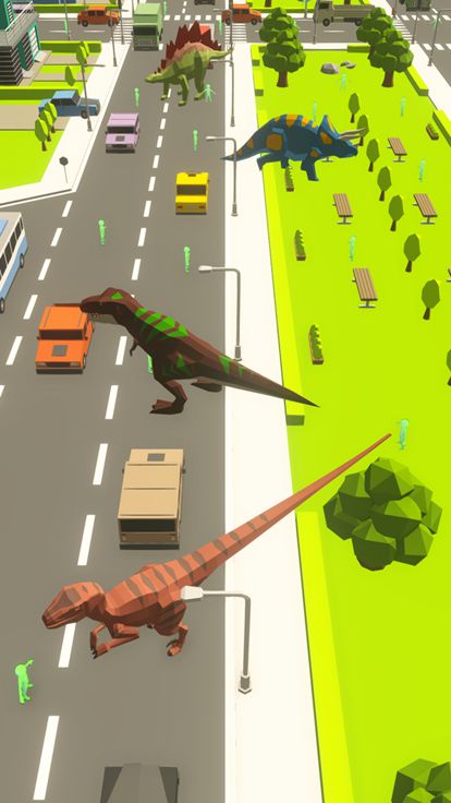 Dinosaur Rampage Dino Games游戏截图