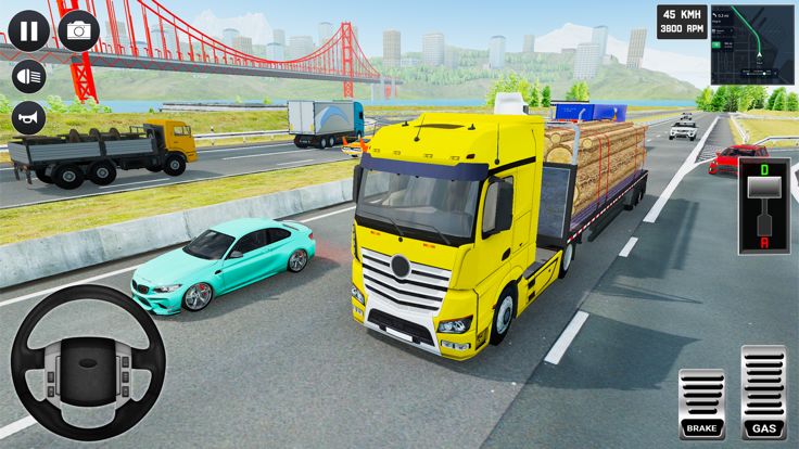 半 卡车 驾驶 模拟器游戏截图