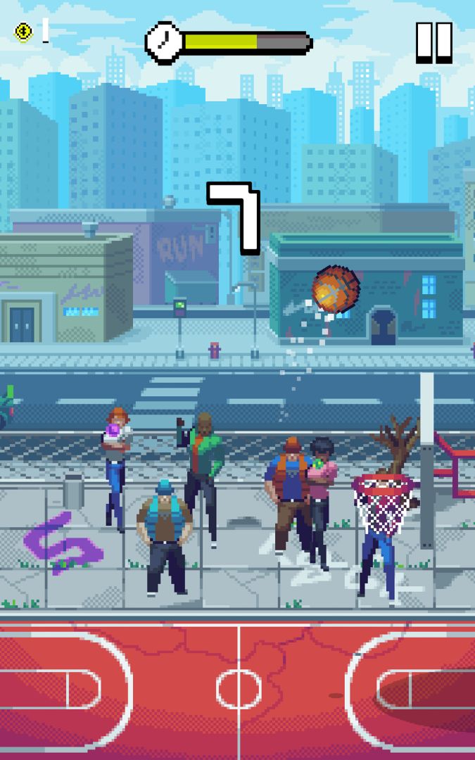 像素投篮游戏截图