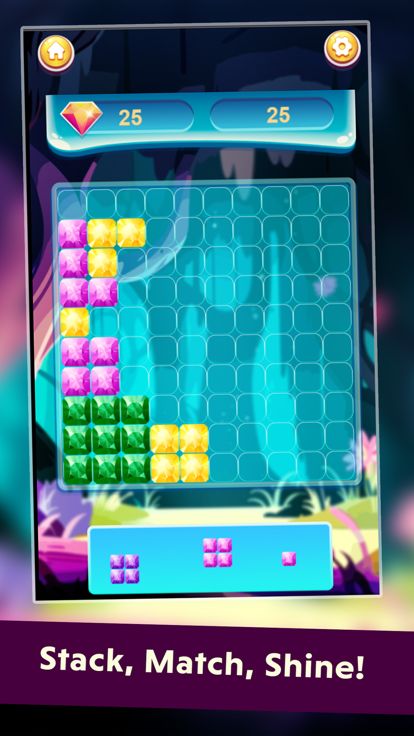 Forest Jewels Tetra游戏截图
