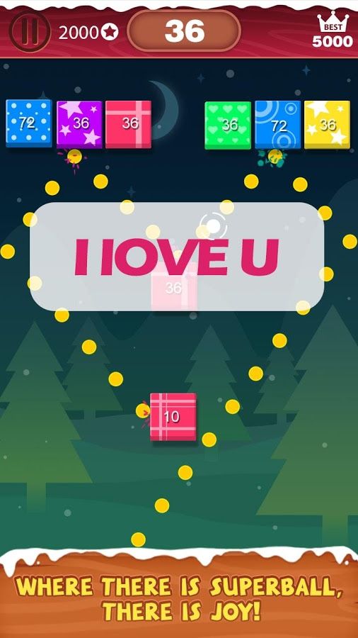 圣诞打砖块游戏截图